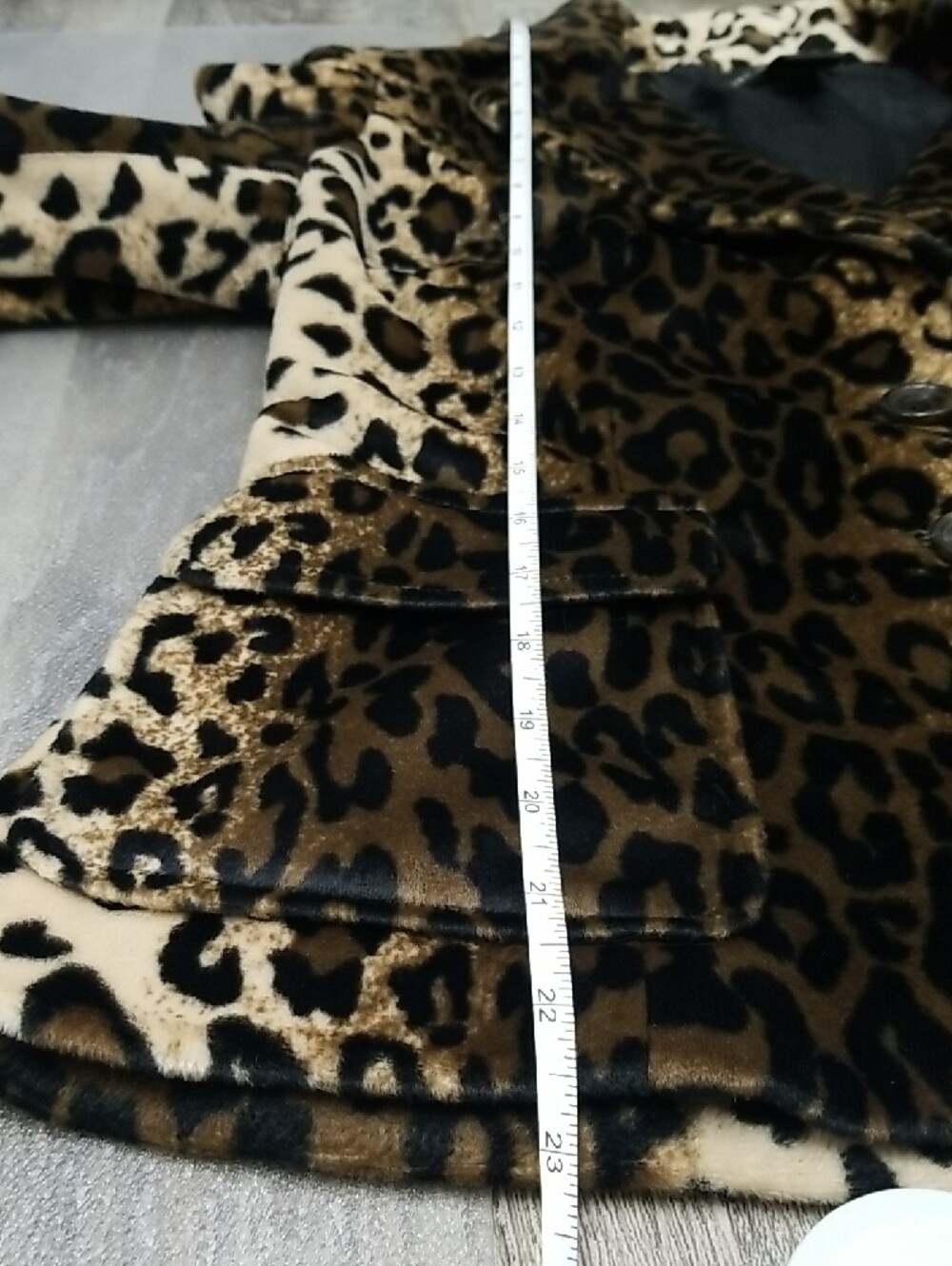 Leopard Print Women's Blazer Jacket - Picture 3 of 7